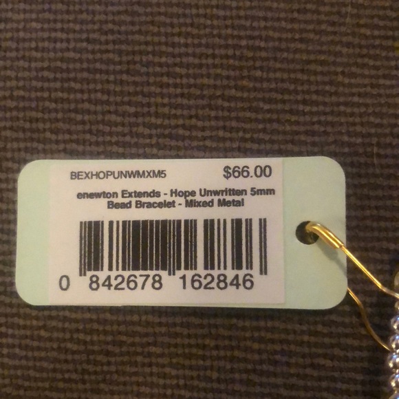 NWT Enewton Extends Hope Unwritten 5mm Bead Bracelet Mixed Metal - Picture 4 of 4